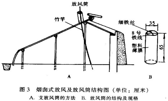 日光溫室煙囪式放風(fēng)效果好